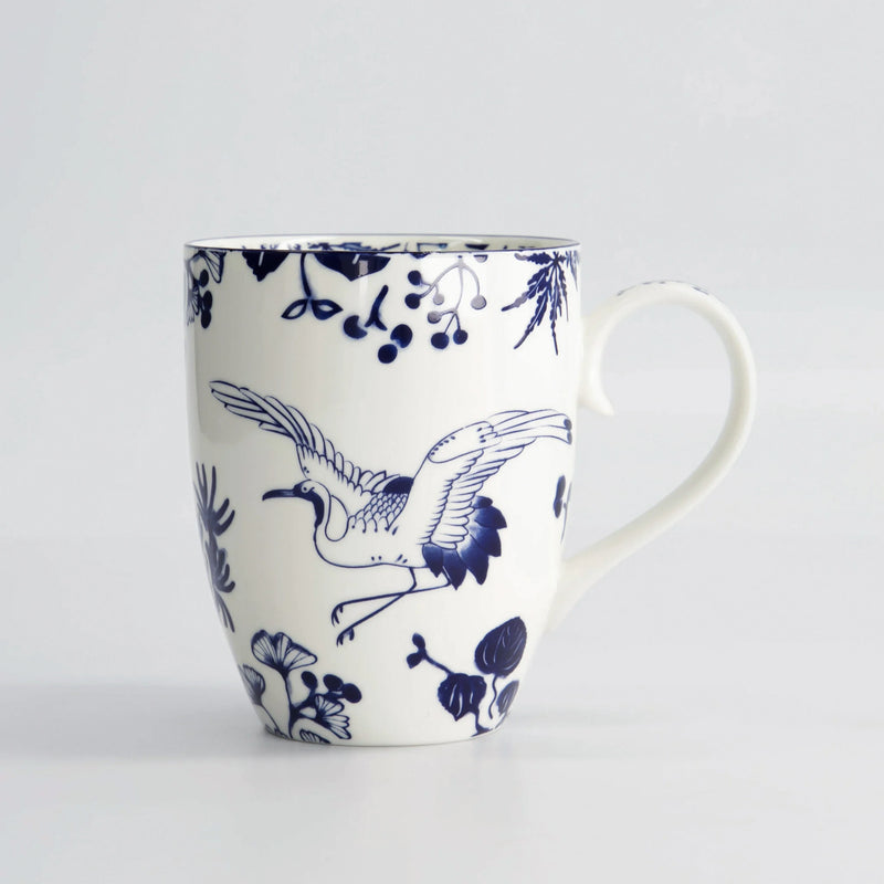 Tasse Flora Japonica Crane – 380 ml | Tokyo Design Studio