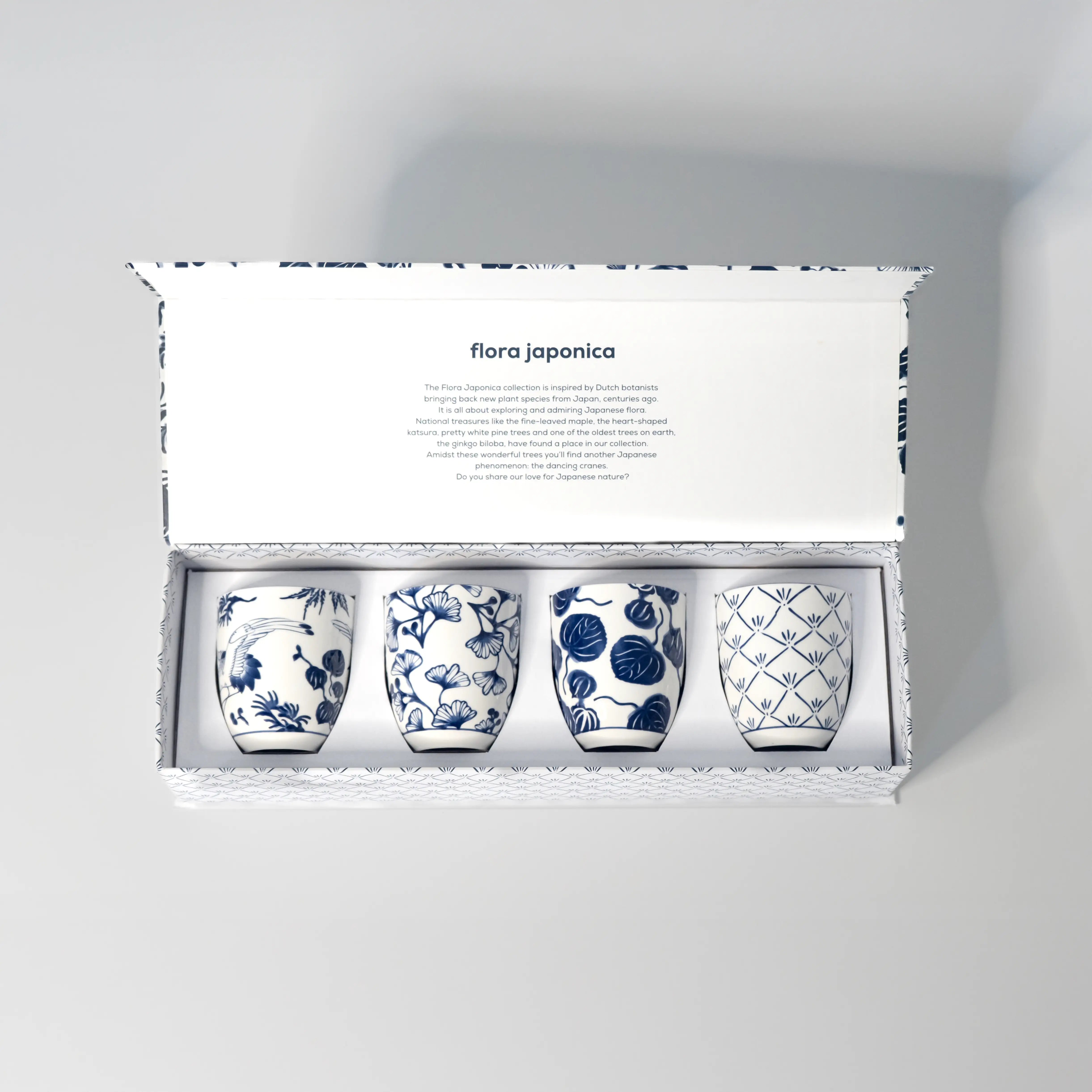 Teebecher-Set Flora Japonica – 4 Stück