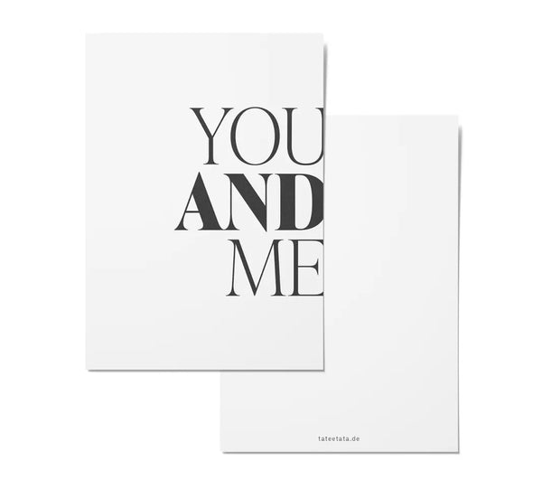 You and me