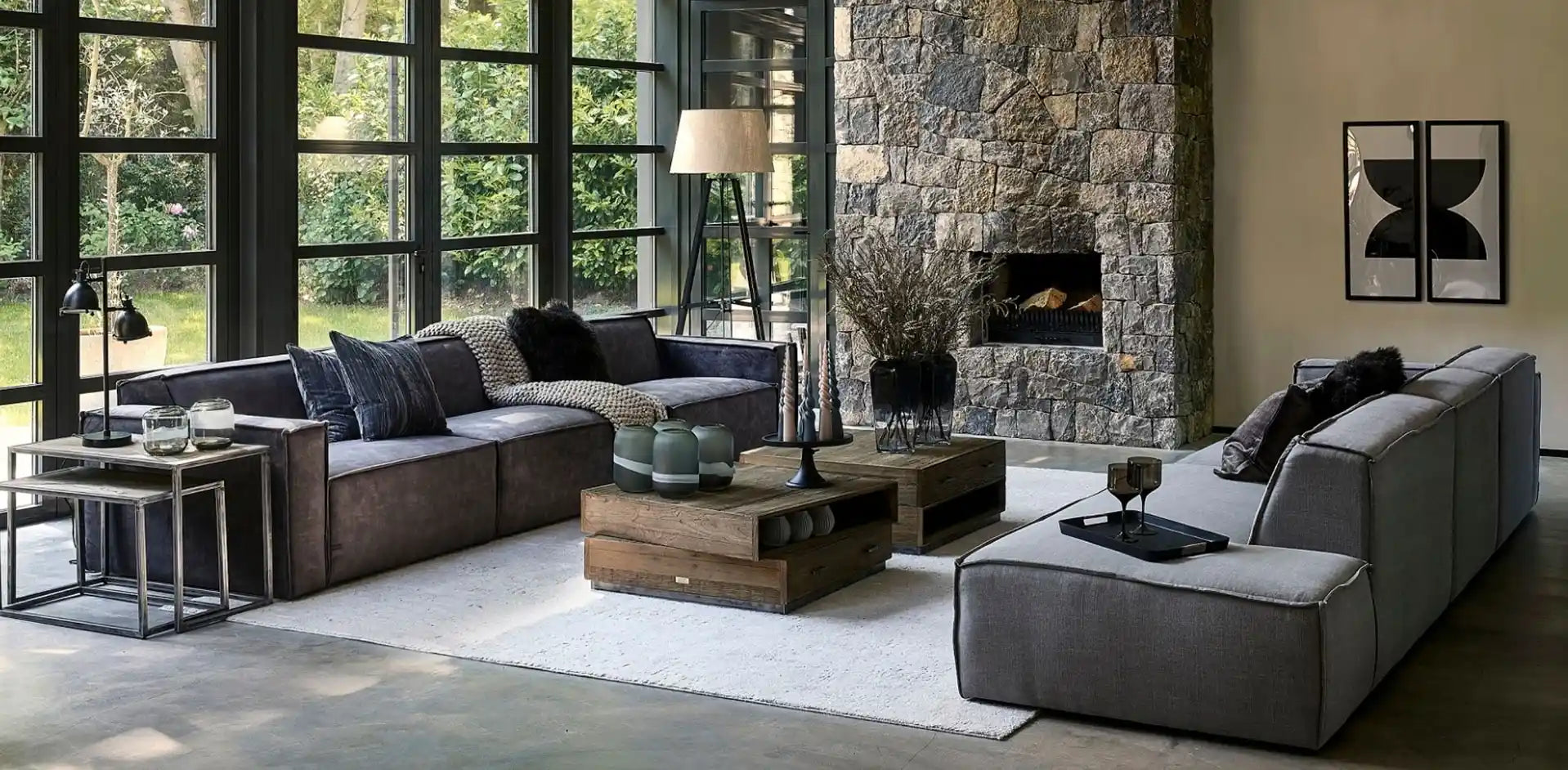 Wohnzimmer mit Möbeln von Riviera Maison – Interior-Inspiration von DADA Partnermarken