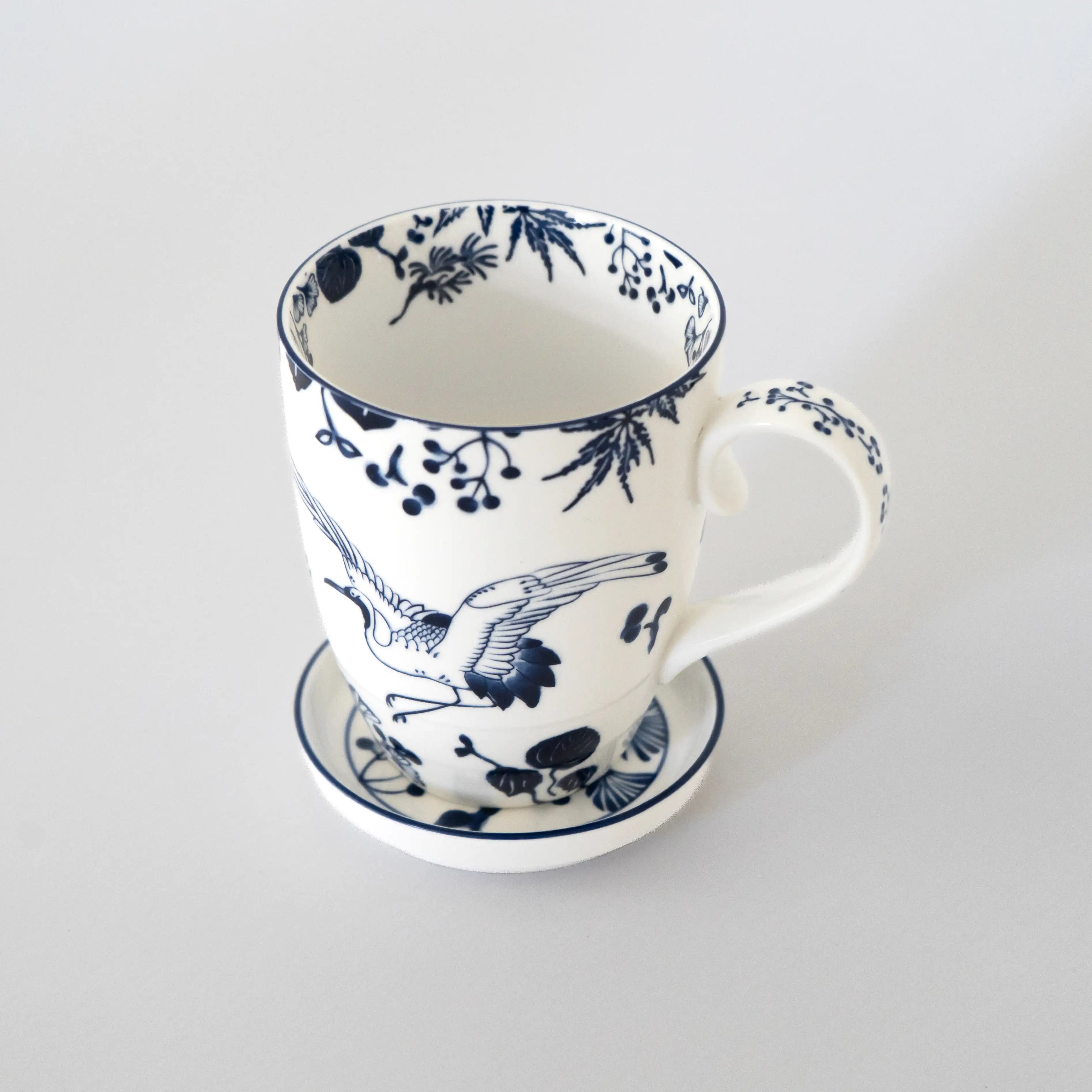 Tasse Flora Japonica Crane – 380 ml | Tokyo Design Studio